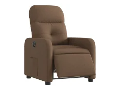 Poltrona elétrica reclinável tecido SHL729279 Castanho