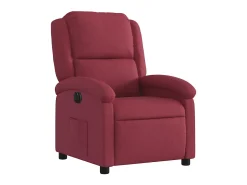 Poltrona| Poltrona elétrica reclinável tecido tinto SHL587077 Vermelho