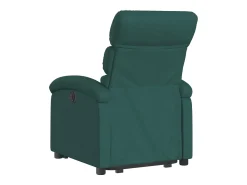 vidaxl Poltrona elétrica reclinável/elevatória tecido -escuro^ Poltrona