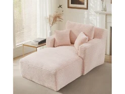 Discount Hauss Spole Poltrona em bombazine - Sofá-cama - Não necessita de montagem Rosa