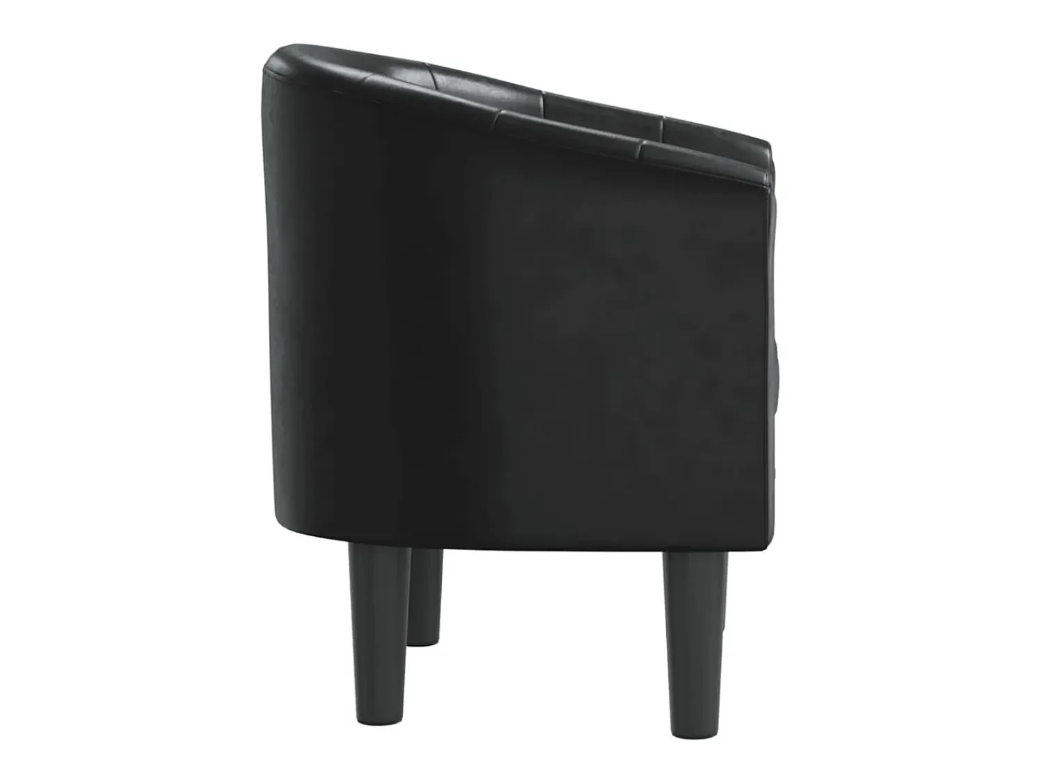 Poltrona* Poltrona em couro artificial PT316080 Preto