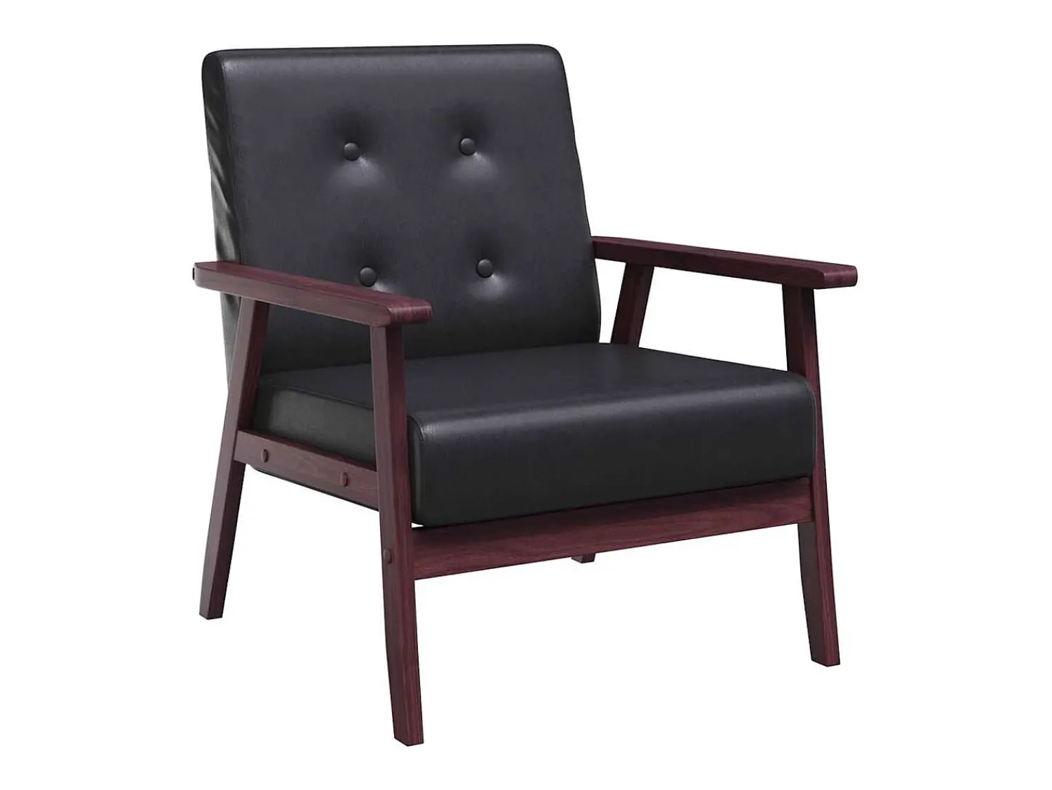 Poltrona*vidaxl Poltrona em couro artificial Preto