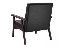 Poltrona*vidaxl Poltrona em couro artificial Preto