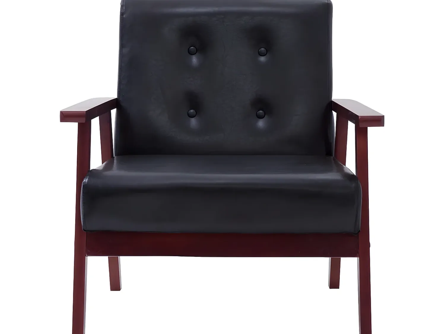 Poltrona| Poltrona em couro artificial PT300603 Preto