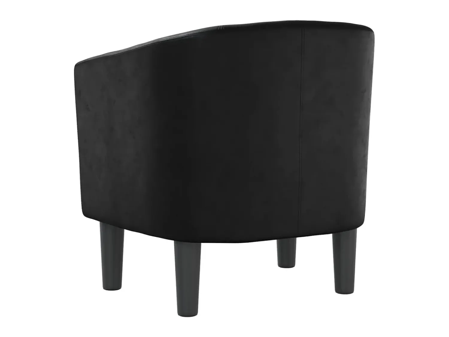 Discount Poltrona em couro artificial PT403700 Preto