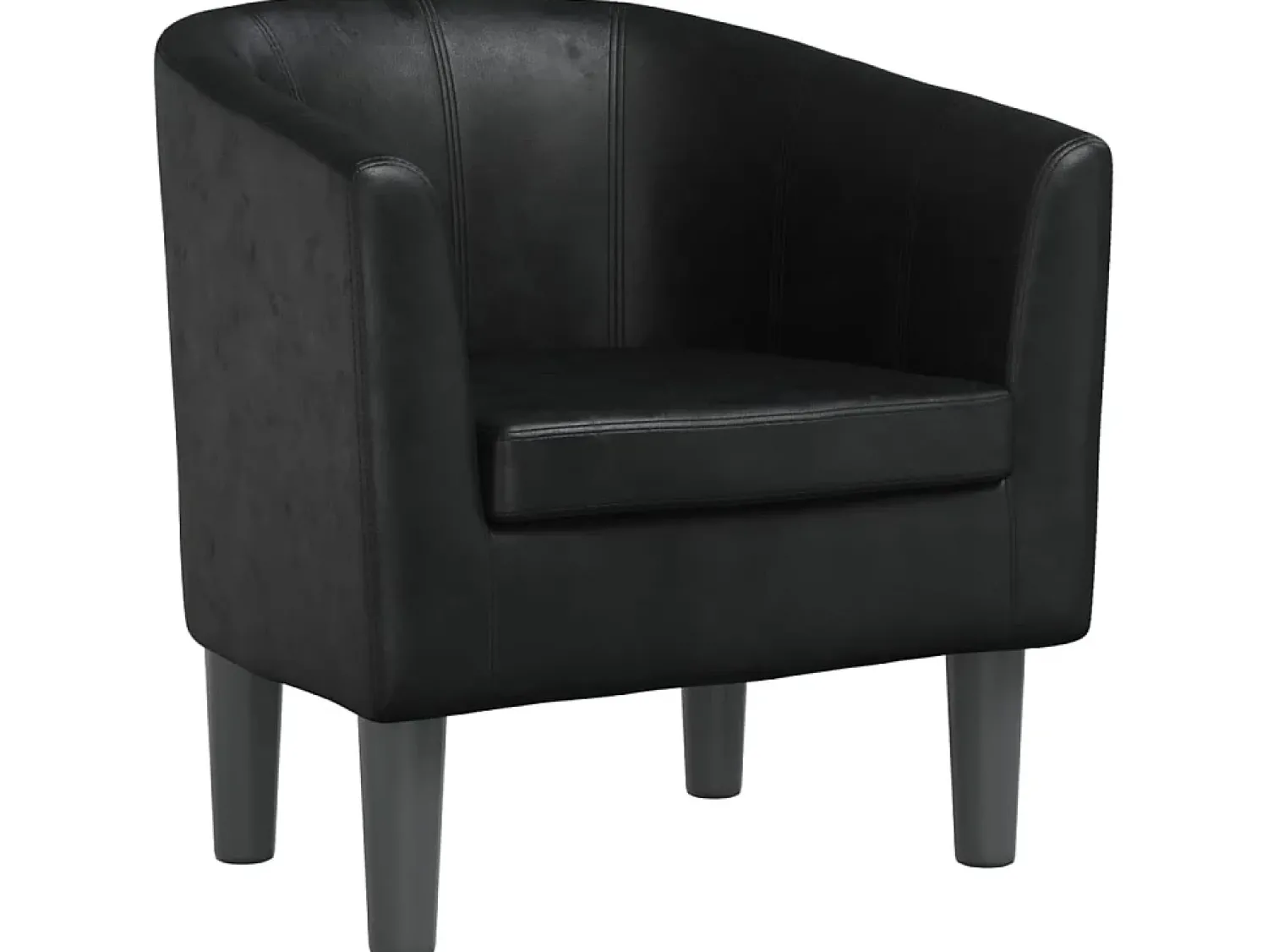 Discount Poltrona em couro artificial PT403700 Preto