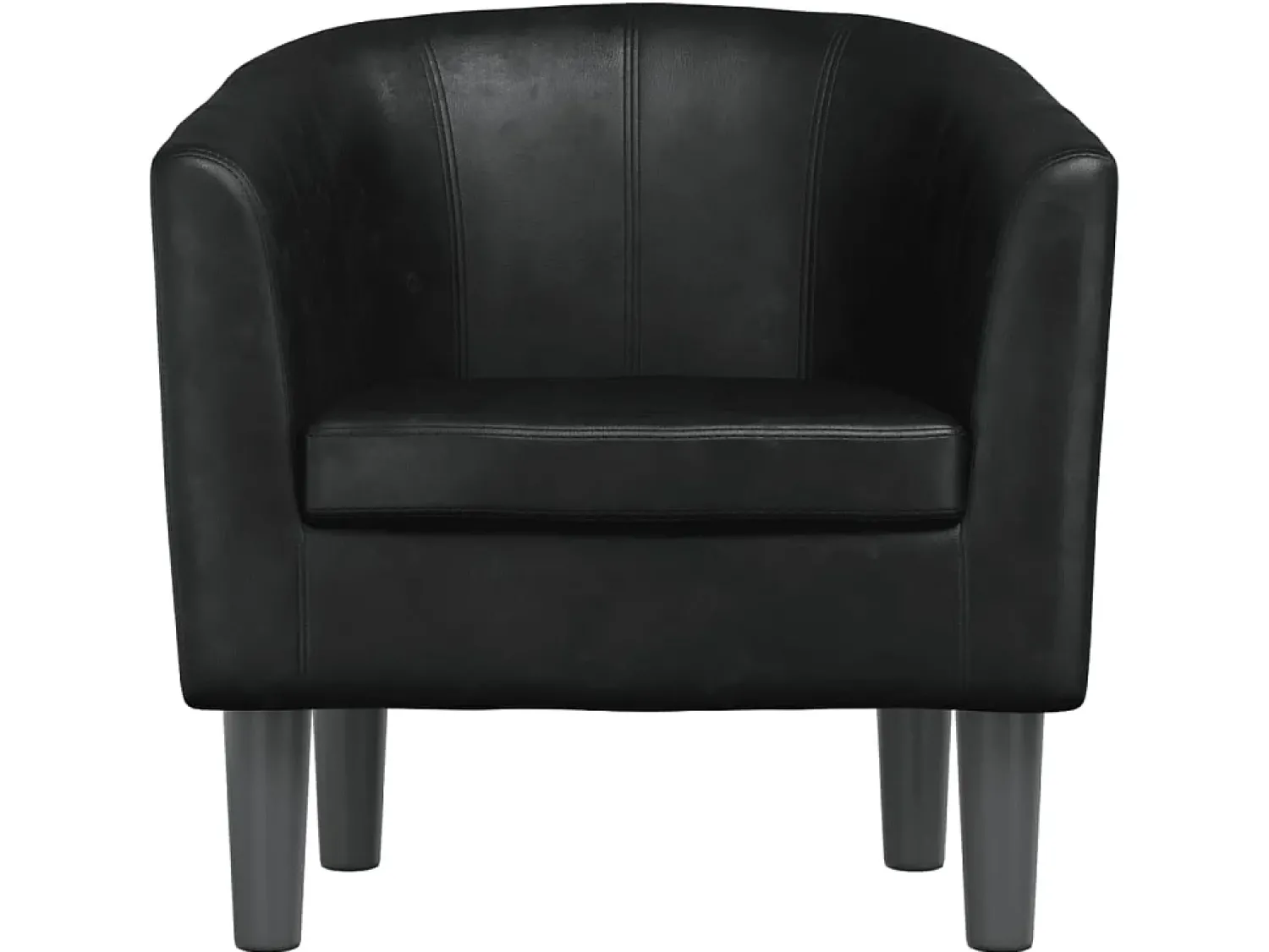 Discount Poltrona em couro artificial PT403700 Preto
