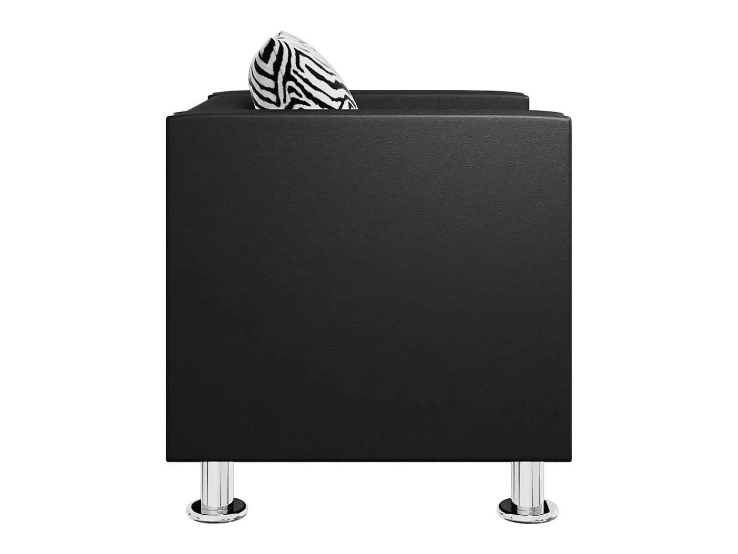 Online vidaxl Poltrona em couro artificial Preto