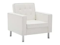 Poltrona| Poltrona em couro artificial PT759766 Branco