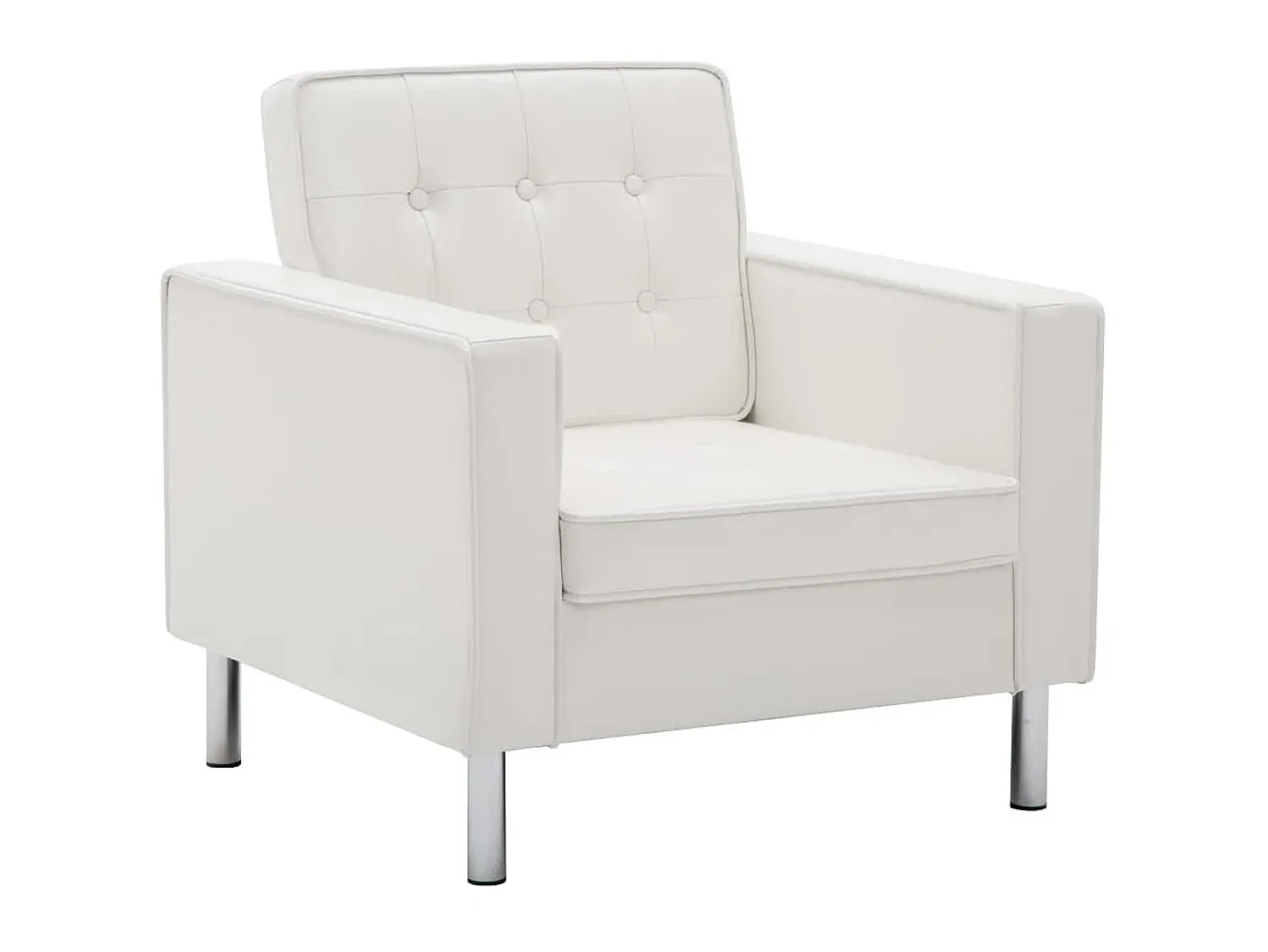 Poltrona| Poltrona em couro artificial PT759766 Branco
