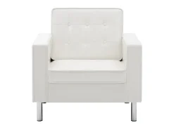 Poltrona| Poltrona em couro artificial PT759766 Branco