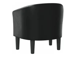 Poltrona*vidaxl Poltrona em couro artificial Preto