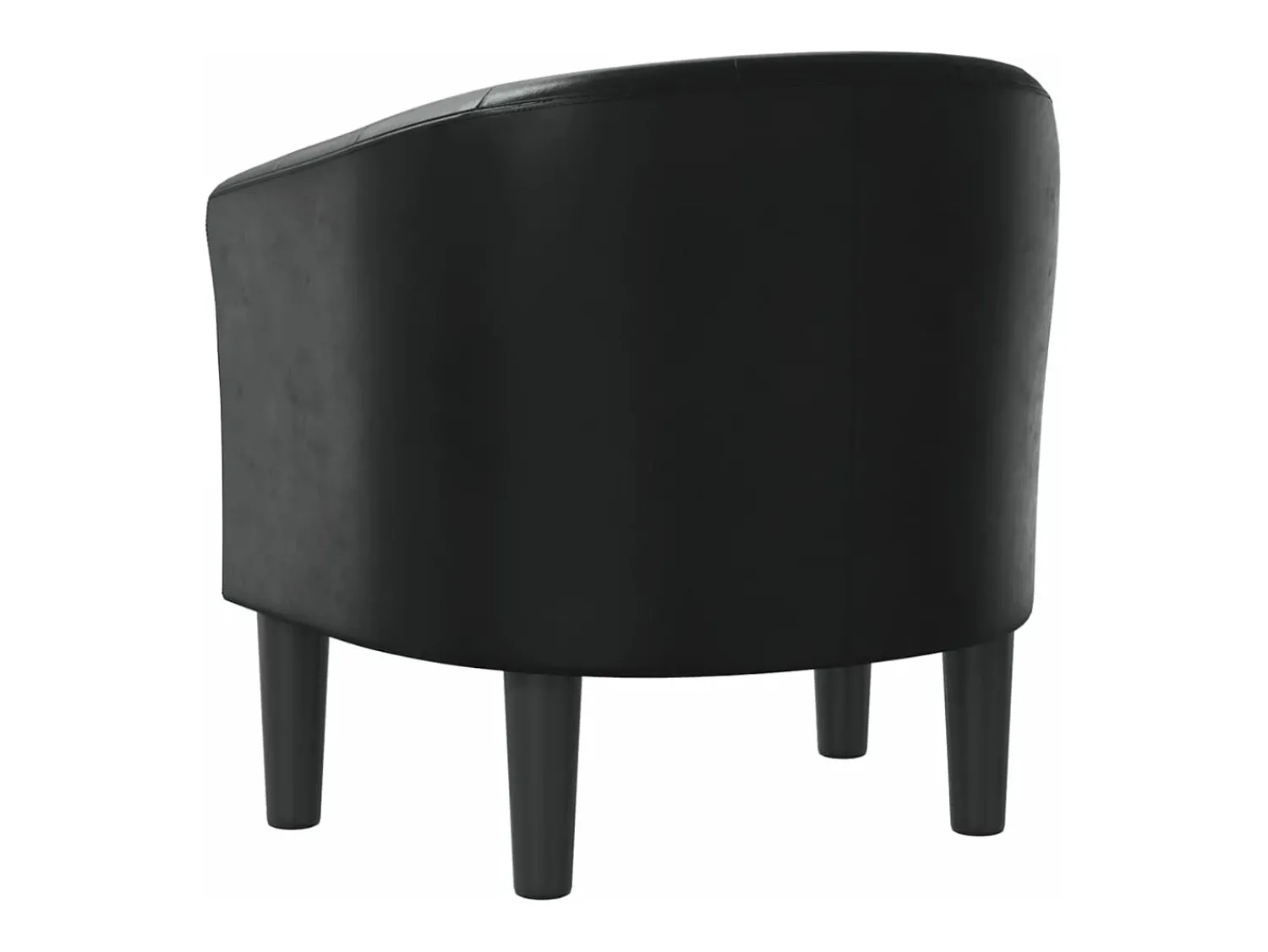 Poltrona*vidaxl Poltrona em couro artificial Preto