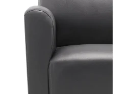 Poltrona*vidaxl Poltrona em couro artificial Cinzento