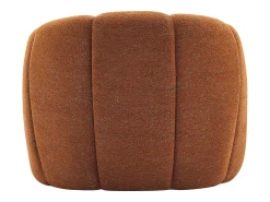 Poltrona*Vente-unique Poltrona em forma de concha em tecido chenille DELIPO Terracota