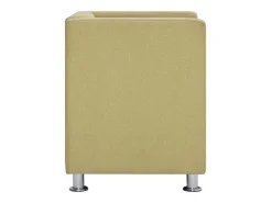 Discount vidaxl Poltrona em forma de cubo tecido Verde