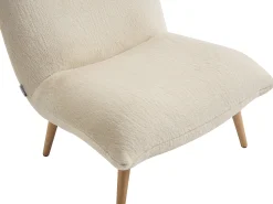 Poltrona*Vente-unique Poltrona em pele sintética de cor PEPITA Bege