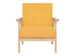 Poltrona* Poltrona em tecido PT168906 Amarelo