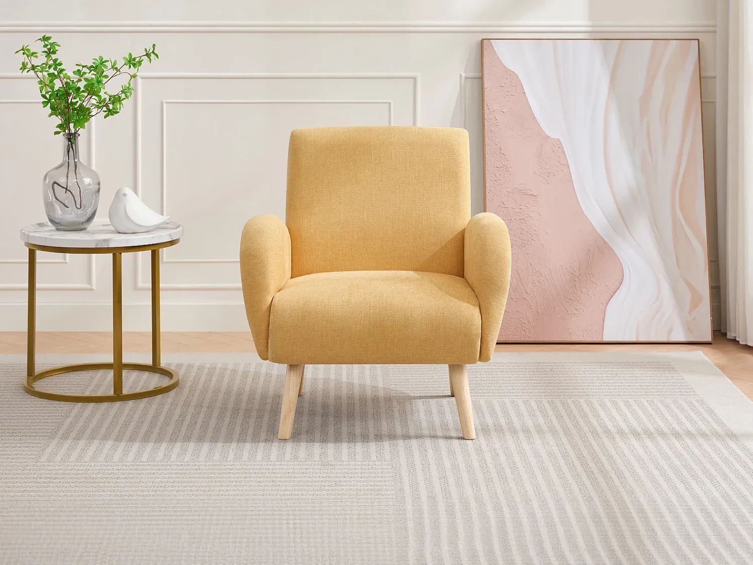 Vente-unique Poltrona em tecido estilo contemporâneo MAZARONE^ Poltrona