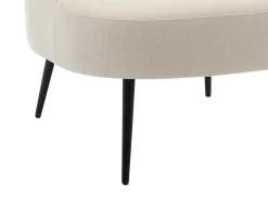 Vente-unique Poltrona em tecido com base em metal estilo design CAMEDO^ Poltrona