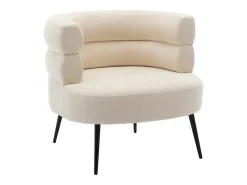 Vente-unique Poltrona em tecido com base em metal estilo design CAMEDO^ Poltrona