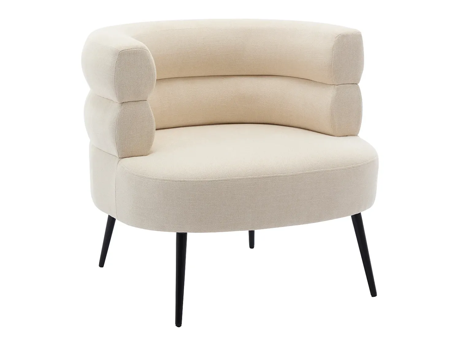 Vente-unique Poltrona em tecido com base em metal estilo design CAMEDO^ Poltrona