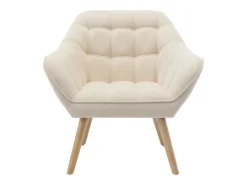 Poltrona*Vente-unique Poltrona em tecido de estilo escandinavo - CASERTA Bege