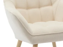 Poltrona*Vente-unique Poltrona em tecido de estilo escandinavo - CASERTA Bege