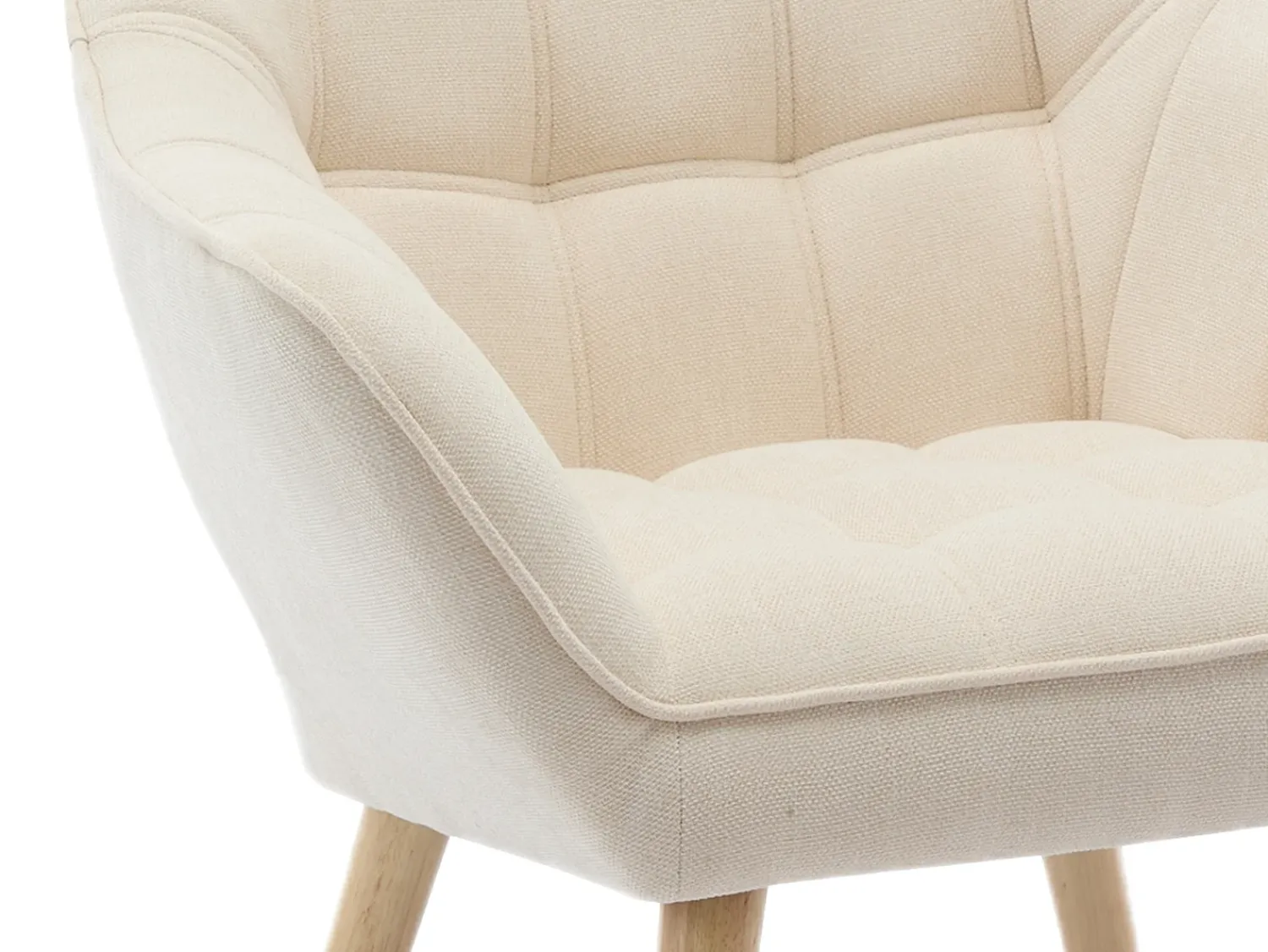Poltrona*Vente-unique Poltrona em tecido de estilo escandinavo - CASERTA Bege