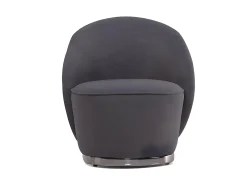 Clearance Vente-unique Poltrona em tecido bouclé antracite. Estilo design. ELFIRA Cinza antracite
