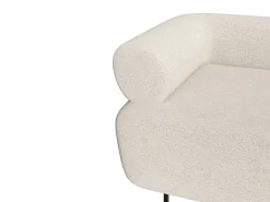 Poltrona|Vente-unique Poltrona em tecido bouclé de cor branco DORIGO Branco sujo