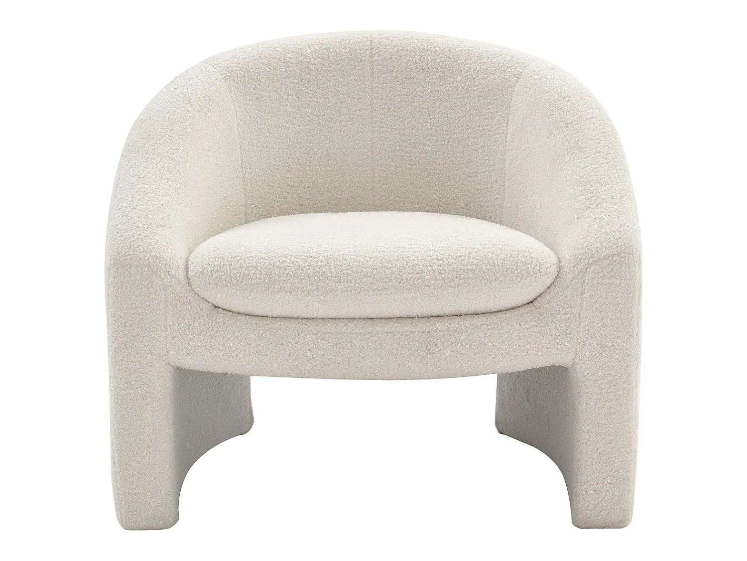 Vente-unique Poltrona em tecido bouclé estilo design OSSANA^ Poltrona