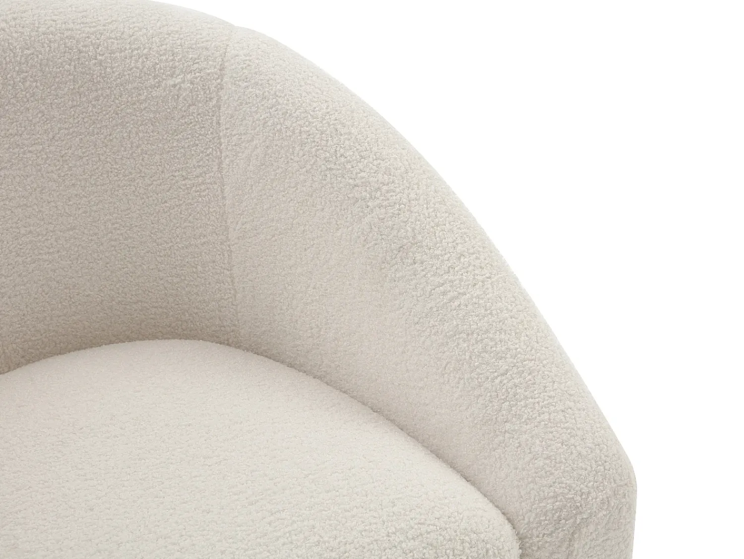 Vente-unique Poltrona em tecido bouclé estilo design OSSANA^ Poltrona