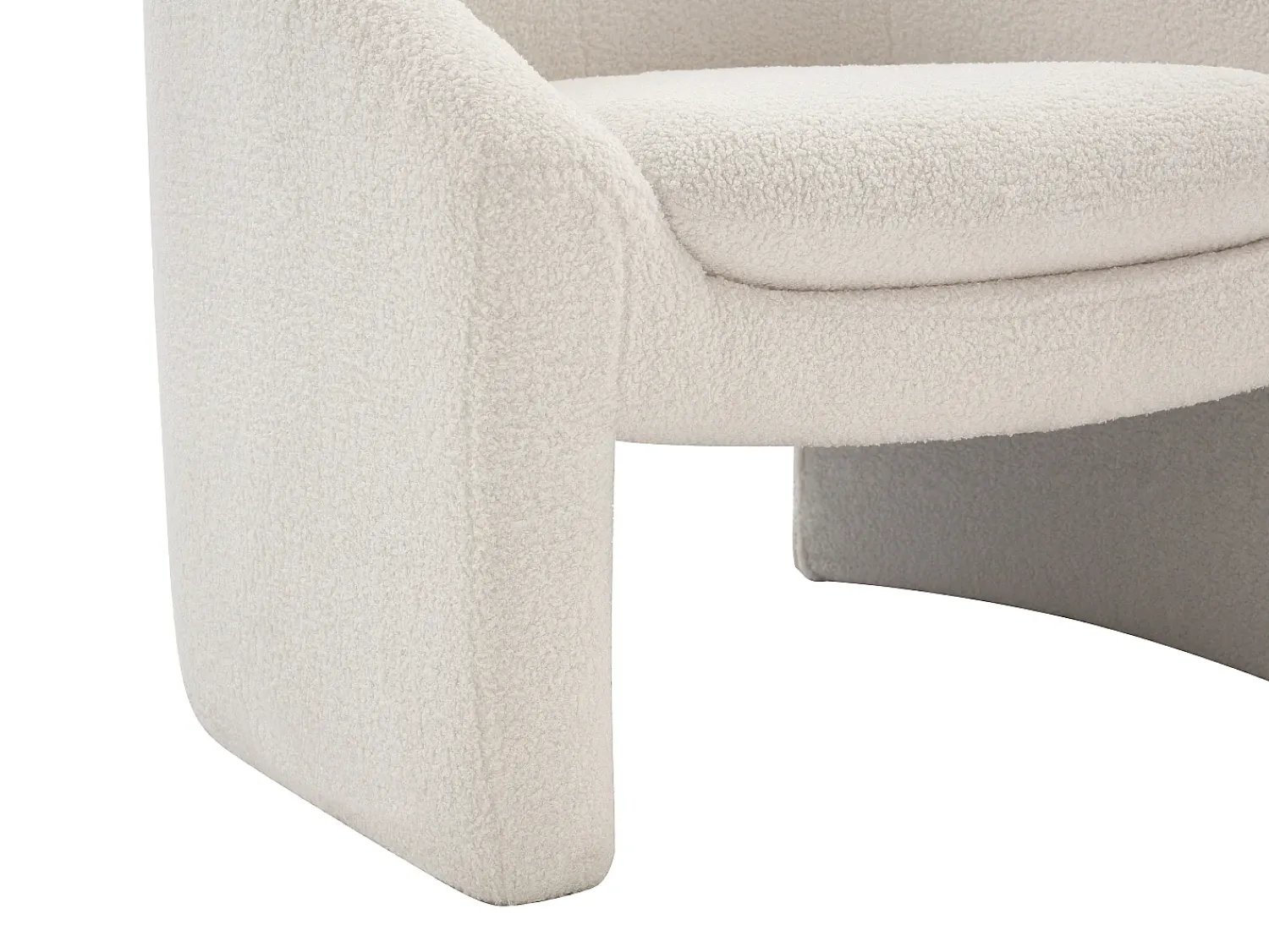 Vente-unique Poltrona em tecido bouclé estilo design OSSANA^ Poltrona