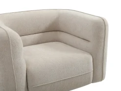Outlet Vente-unique Poltrona em tecido chenille produto eco-responsável TALIENA Bege
