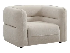 Outlet Vente-unique Poltrona em tecido chenille produto eco-responsável TALIENA Bege