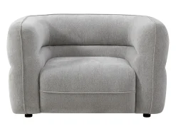 Poltrona*Vente-unique Poltrona em tecido chenille cinza produto eco-responsável TALIENA Cinzento