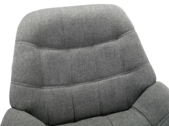 Online Vente-unique Poltrona em tecido cinza estilo escandinavo capitonê LUOSTO Cinzento
