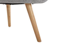 Online Vente-unique Poltrona em tecido cinza estilo escandinavo capitonê LUOSTO Cinzento