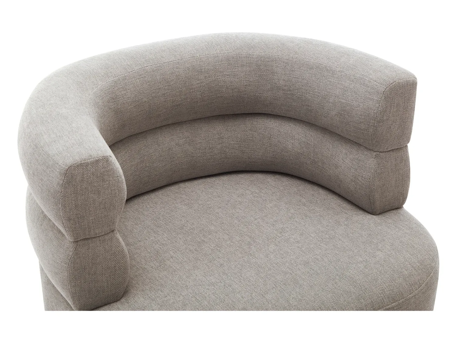 Vente-unique Poltrona em tecido cinza com base em metal estilo design CAMEDO^ Poltrona