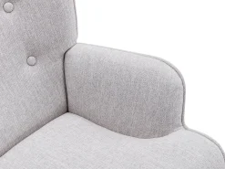 Vente-unique Poltrona em tecido cinzento-claro de estilo escandinavo VATELY^ Poltrona