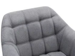 Poltrona|Vente-unique Poltrona em tecido de estilo escandinavo CASERTA Cinzento