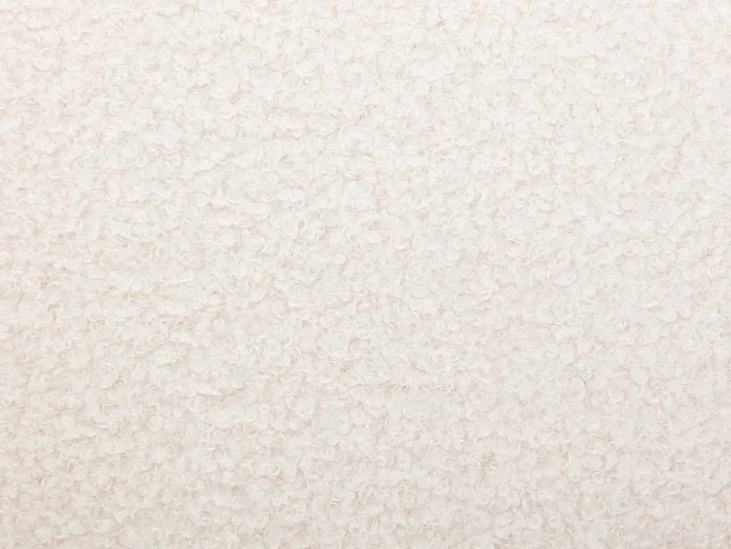 Poltrona|Vente-unique Poltrona em tecido com acabamento bouclé cor branca CAMEDO Branco