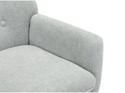 Poltrona|Vente-unique Poltrona em tecido cor cinza, estilo escandinavo SERINO Cinzento