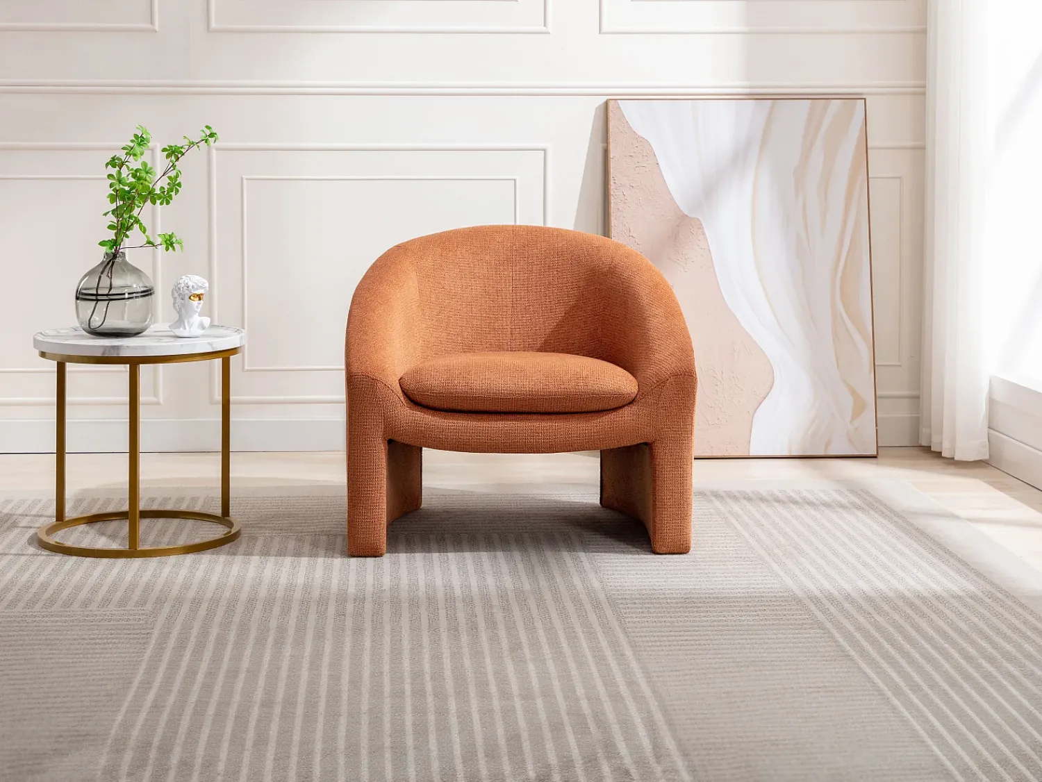 Vente-unique Poltrona em tecido cor estilo design OSSANA^ Poltrona