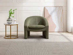 Poltrona|Vente-unique Poltrona em tecido cor estilo design OSSANA Verde