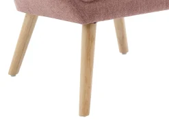 Poltrona|Vente-unique Poltrona em tecido cor-de- matizado estilo escandinavo CASERTA Rosa
