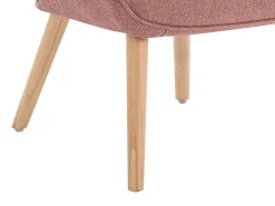 Vente-unique Poltrona em tecido cor-de- capitonê estilo escandinavo VATELY^ Poltrona