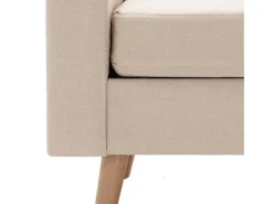 New vidaxl Poltrona em tecido Creme