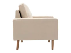 New vidaxl Poltrona em tecido Creme